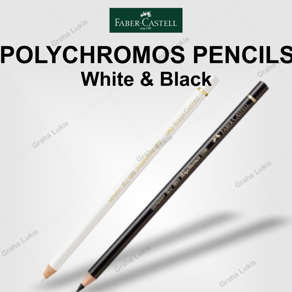 

FaberCastell Polychromos Pencils White Black SATUAN q B6G9