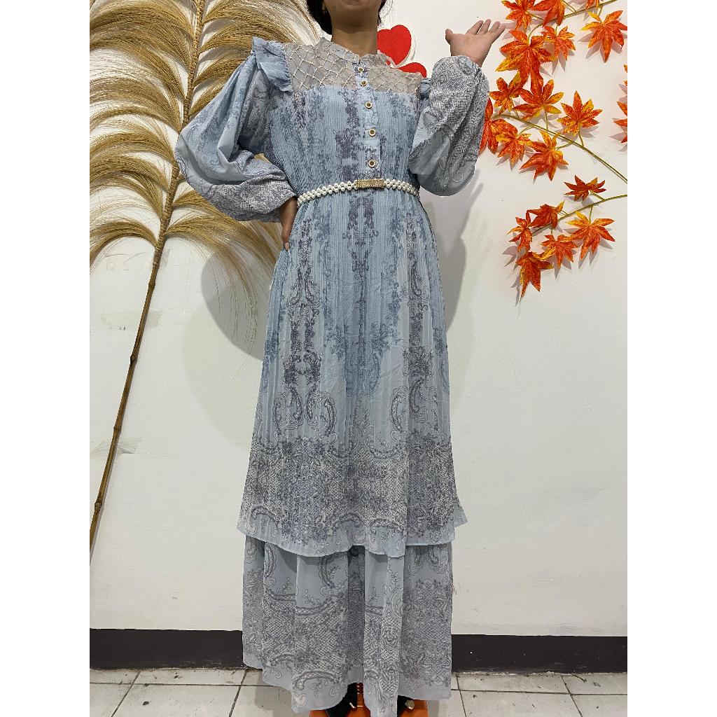 GAMIS/DRESS/BAJU SYARI WANITA MOTIF 3 GRATIAS CITRA 1041