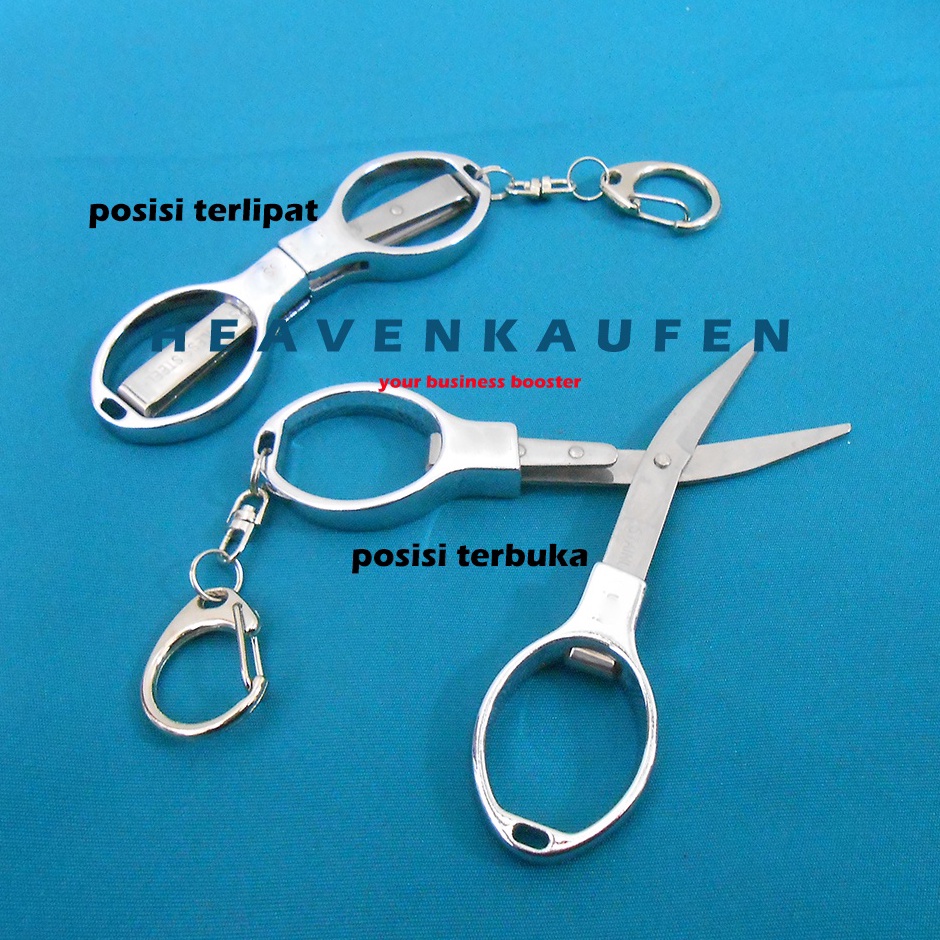 

Gunting Lipat Mini Kecil Unik Lucu Stainless Steel Travel Trip Scissors Merek PIN k I2B5