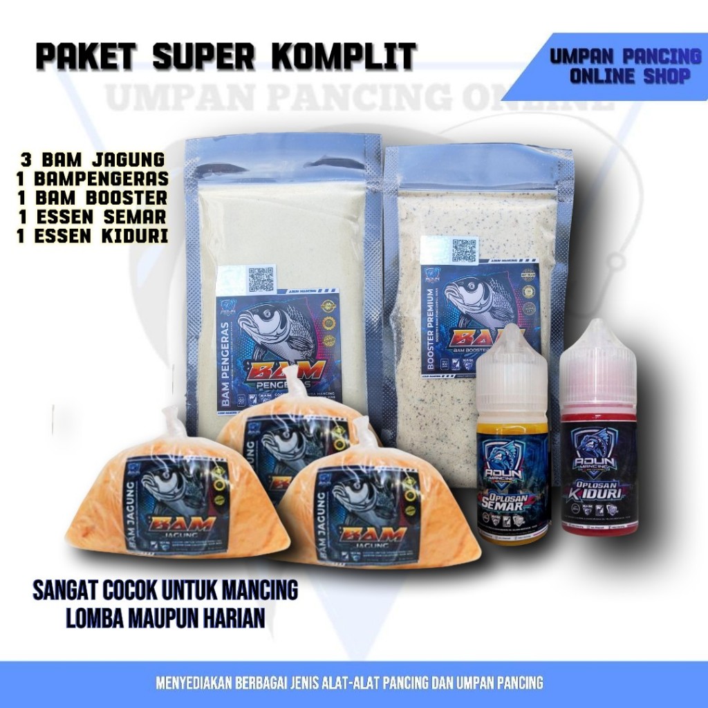 Paket umpan pancing bam adun mancing