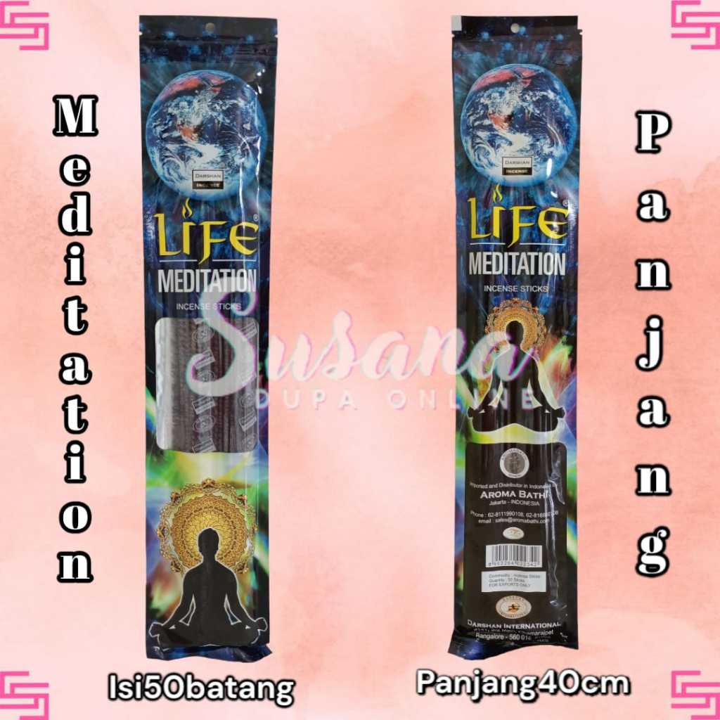 Dupa Meditation Life Isi 50 Batang Red Bathi Maharaja India
