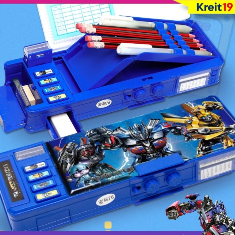 

Kotak Pensil Anak Laki Laki Kode Sandi Pencil Case Tempat Pensil Transformer Password p X5M8