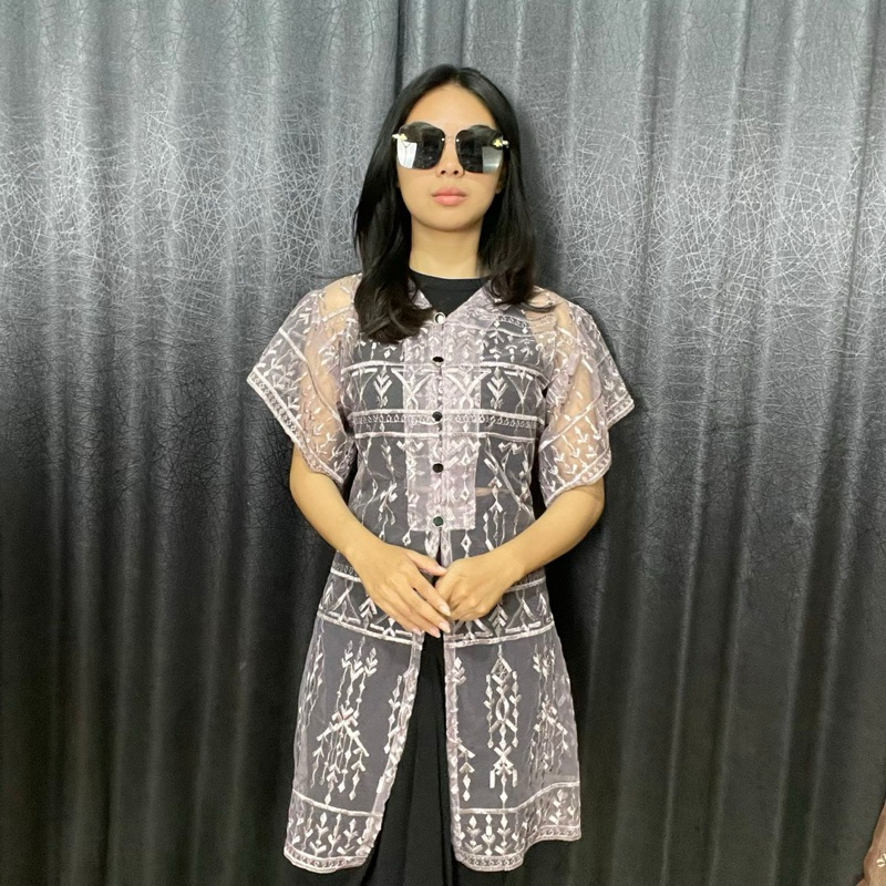 DISKON OUTER BROKAT KEBAYA /OUTER MEWAH TUNIK YUKENSI / BROKAT SAPTO OUTER KONDANGN SIMPEL ELEGAN