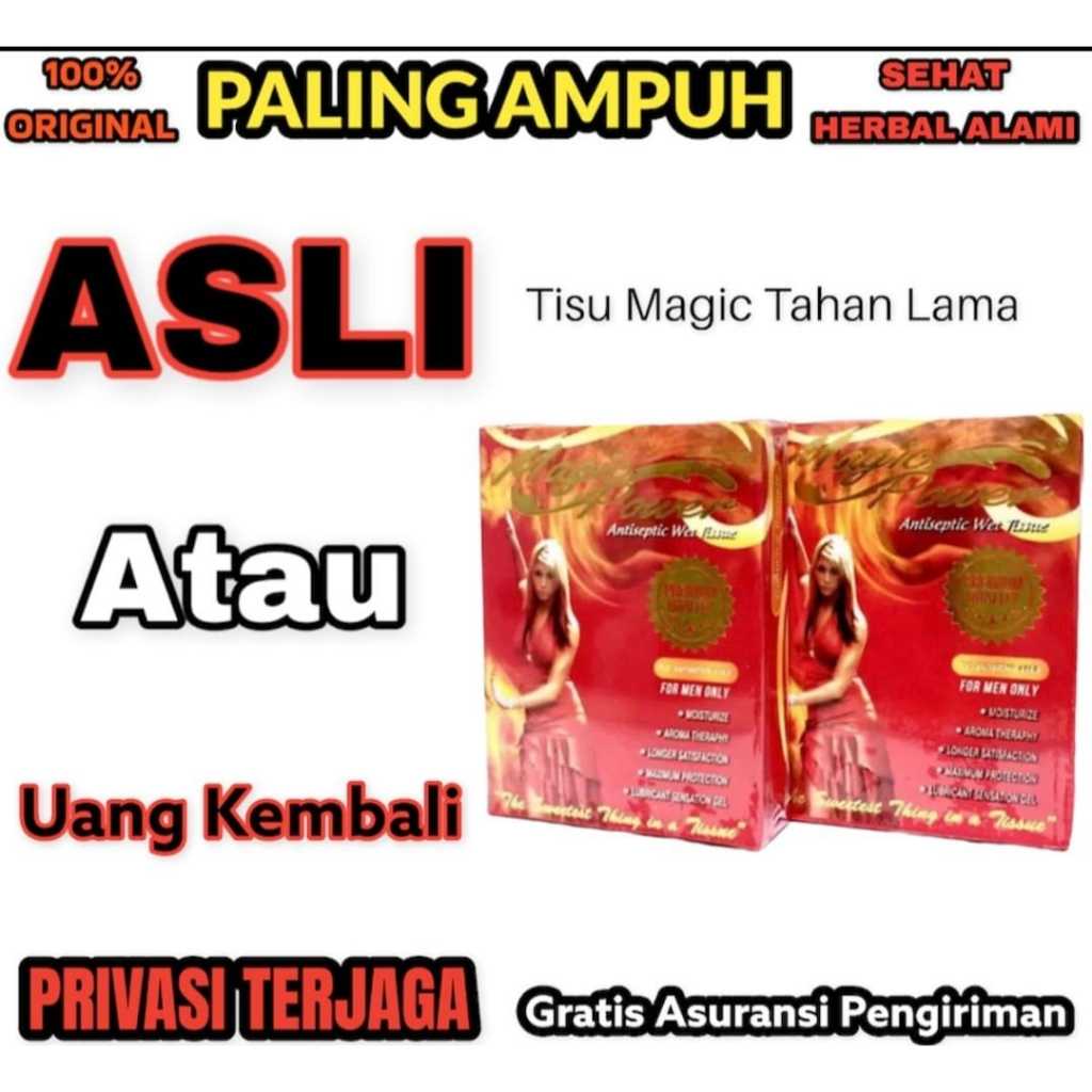 BELI 1 GRATIS 1 Tisu Magic Power Merah Ampuh Tahan Lama - Tissu Magic Power Merah Original