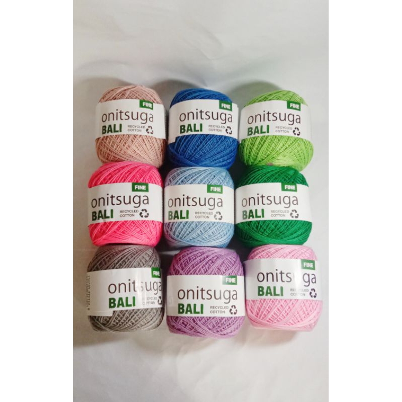 Benang rajut katun Bali Onitsuga REPACK @10meter