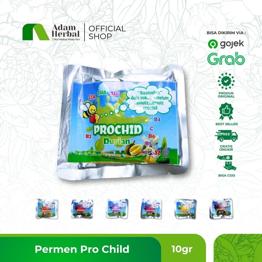 

PROCHID: Permen Herbal Anak (Berbagai Rasa)