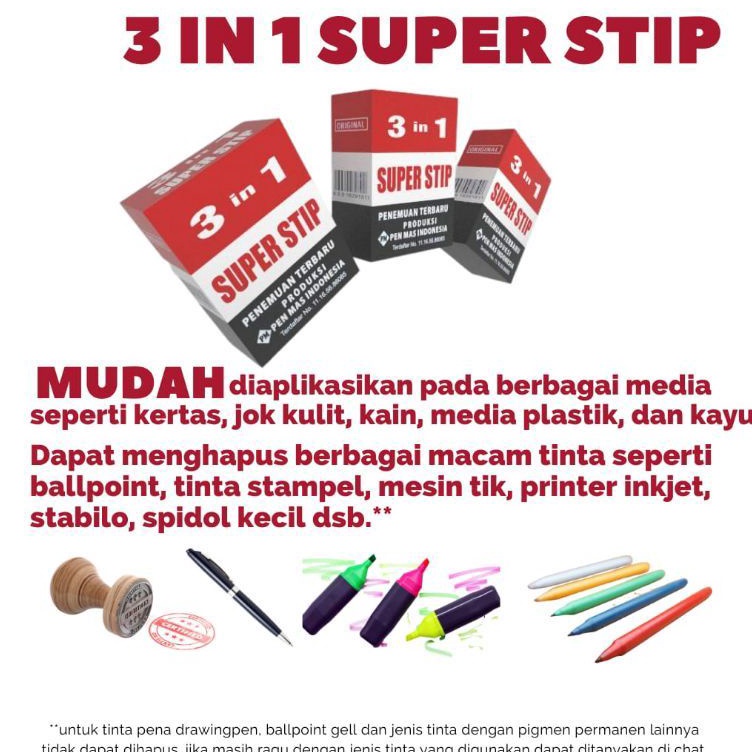 

SUPERSTIP penghapus tinta tanpa bekas o E6F7