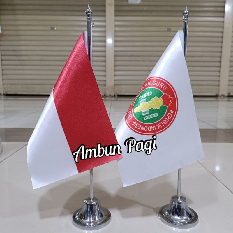 

best seller tiang stenlis meja+bendera sekolah bendera PGRI+bendera Merah Putih