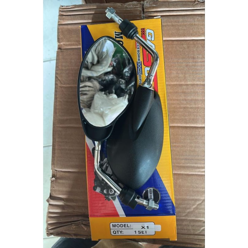 spion motor tiang pendek crome model x1