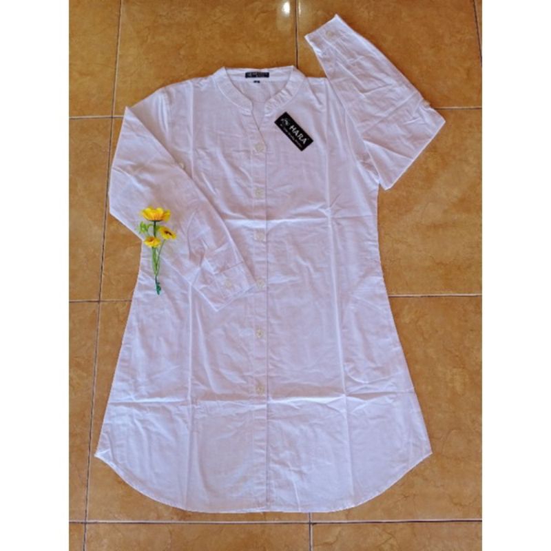 TUNIK KERAH V/TUNIK PUTIH KERAH V/TUNIK SANTRI KERAH SANGHAI/TUNIK SANTRI/TUNIK MURAH/TUNIK PUTIH/TU