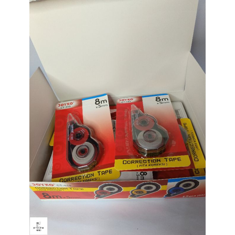 

CT 559 Tipex Kertas Correction Tape Pita Koreksi Penghapus Joyko CT-559 ( 8 meter x 5 mm )