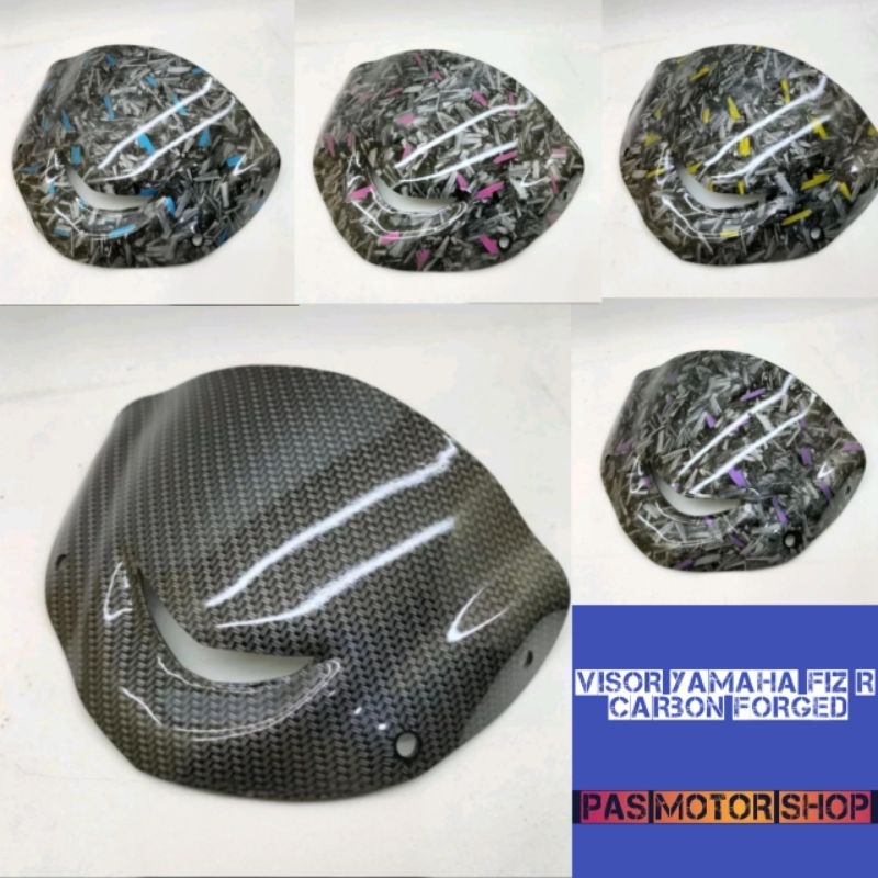 VISOR YAMAHA FIZ R CARBON FORGED VISOR VIZ R FORCE CARBON FORGED HIGH QUALITY