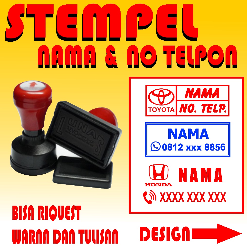 

stempel Brosurstempel nama nomor telpon stempel otomatis g R2J7