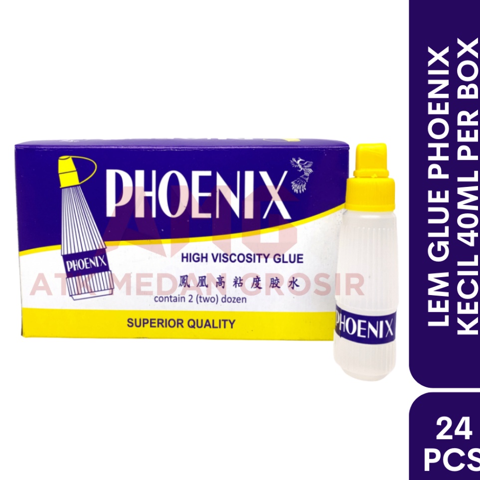 

LEM GLUE PHOENIX PER KOTAK ISI 24PCS UKURAN 4GR MURAH p JJ3