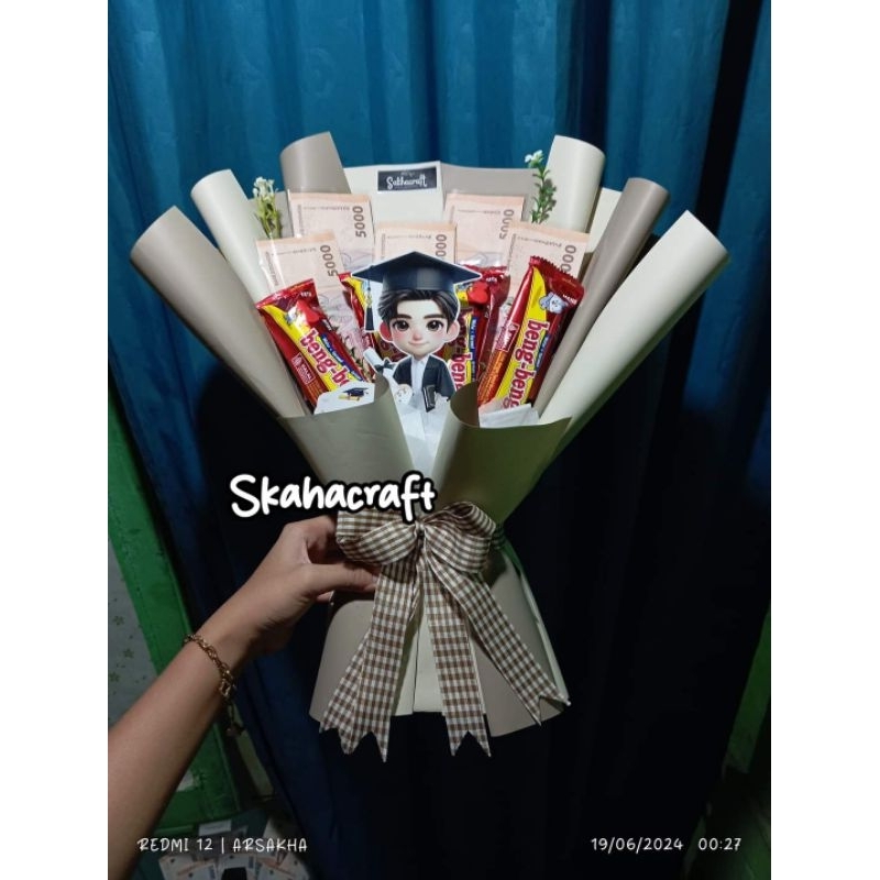 

buket Snack dan uang murah