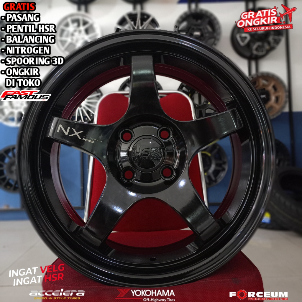 Velg mobil r16 jdm terbaru hsr wheel type kailolo bisa untuk Jazz, yaris dll