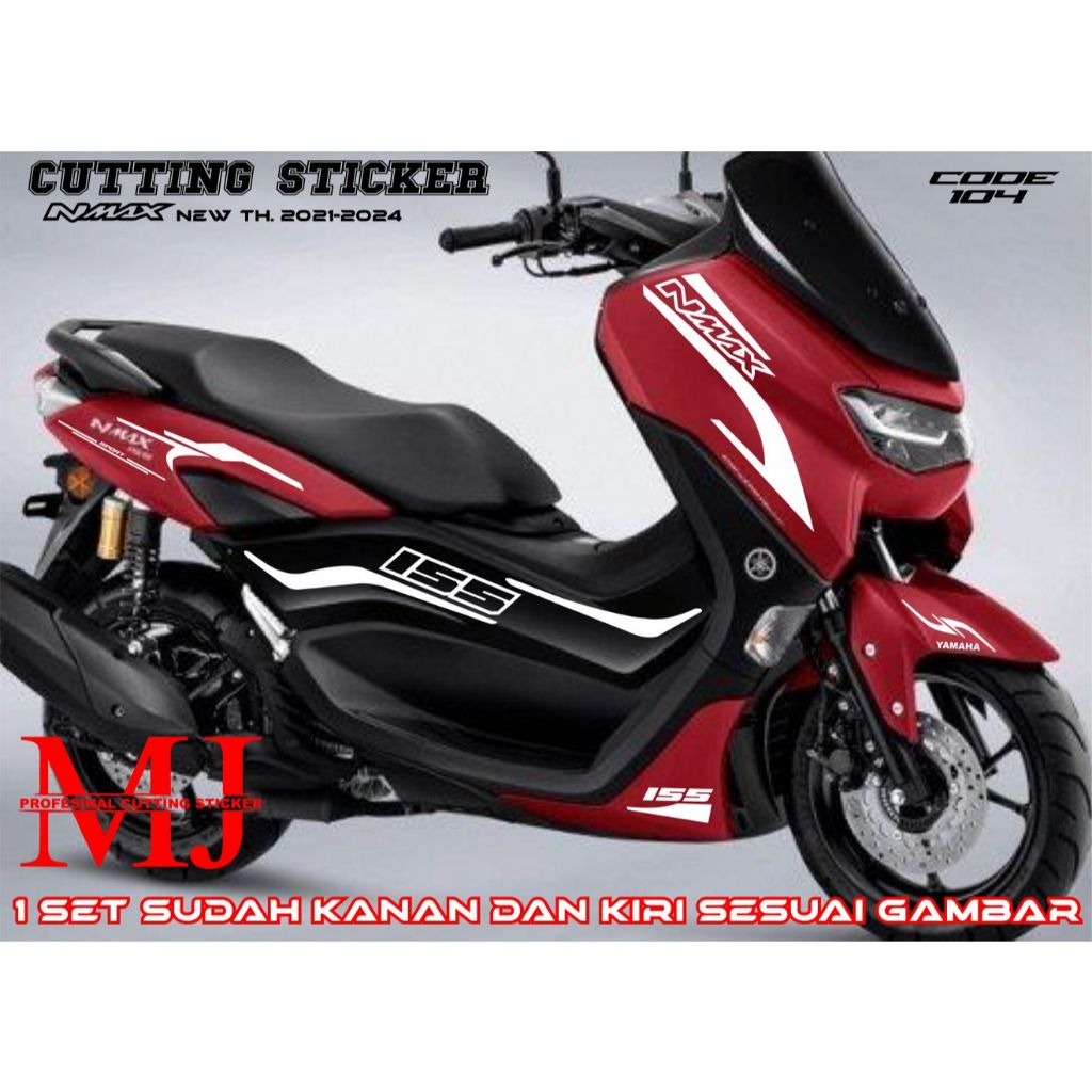 UTTING STICKER NMAX OLD STIKER NMAX LAMA LIS BODI NMAX