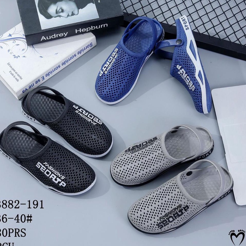 KODE C27B Sandal Slop Tali Karet Couple Pria Wanita Super Trendy Kece Import Mokaya  Size 3644 38821