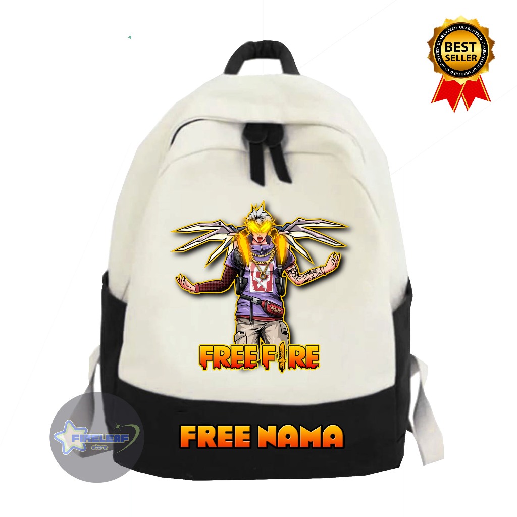 TAS RANSEL ANAK FREE FIRE SULTAN BUNDLE OLD TAS SAYAP FREE NAMA