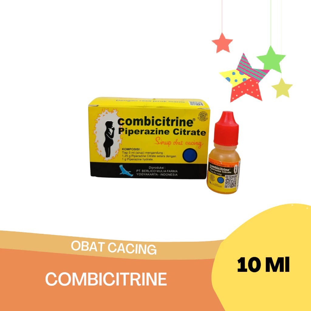 

OBAT CACING COMBICITRINE RASA JERUK MANIS 10 ML 1 PACK ISI 12 PCS