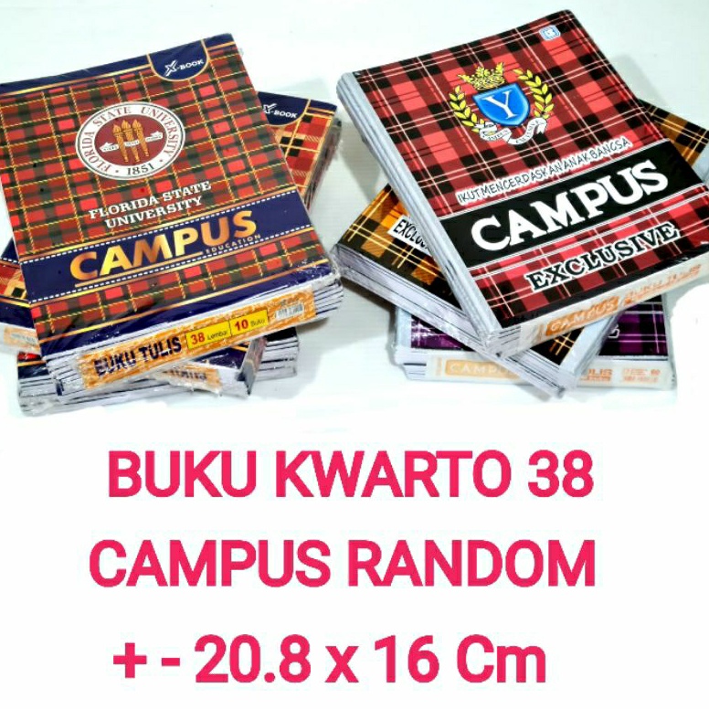 

Buku Tulis 38 Lembar CAMPUS Isi 1 Buku RANDOM w P5P3