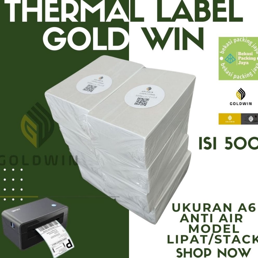 

KODE P68T Label Thermal Lipat 1x15 isi 5 mm GOLDWIN