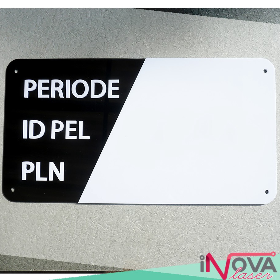 

KODE B79W Papan Stand Meter Nomor Pelanggan PLN Akrilik Acrylic Minimalis Modern