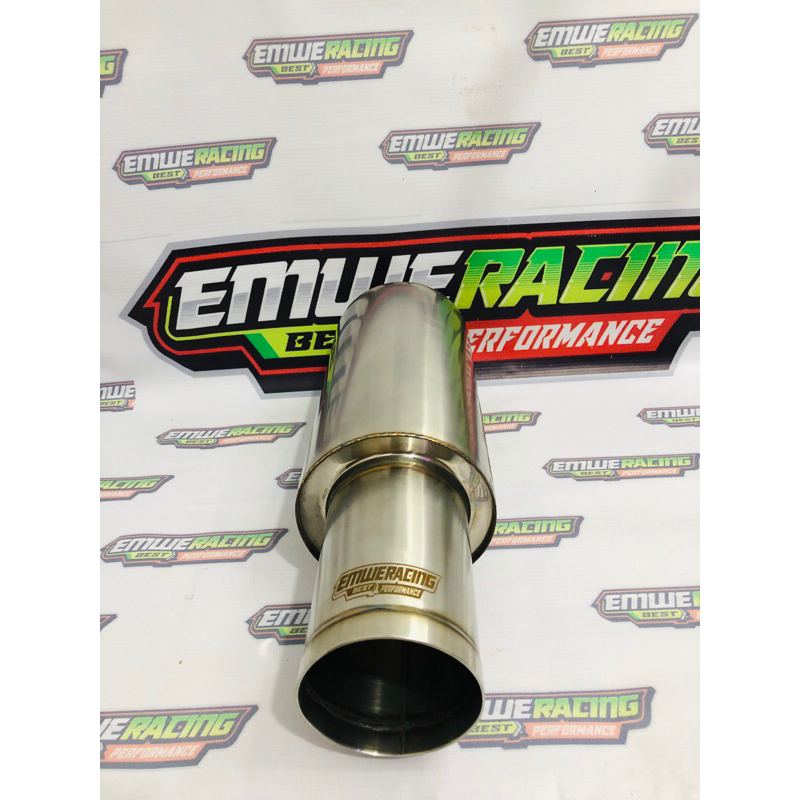 KNALPOT Mobil EMWE RACING FULL STENLIS  Gahar Kering Inlet 2inc Kenalpot Mobil Avanza Vios Sedan Kij
