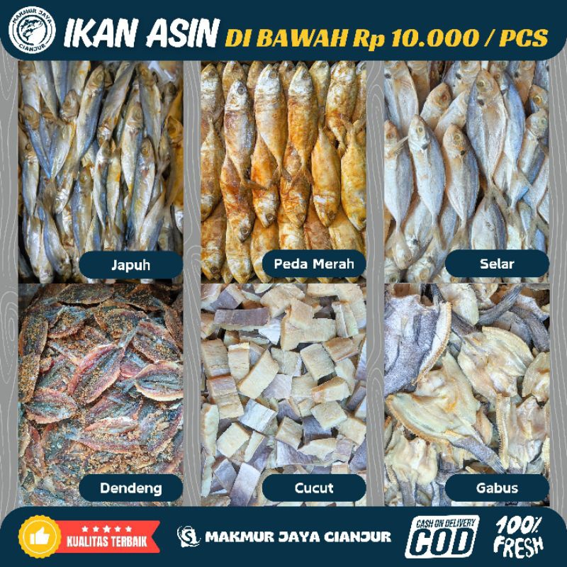 

IKAN ASIN DIBAWAH Rp. 10.000 / PCS!!! | IKAN ASIN MURAH | IKAN ASIN BERKUALITAS | IKAN ASIN KERING | IKAN ASIN BANYAK VARIAN | IKAN ASIN BANYAK JENIS | IKAN ASIN CIANJUR | IKAN CUCUT | IKAN GABUS | IKAN SEPAT | REBON | CUMI