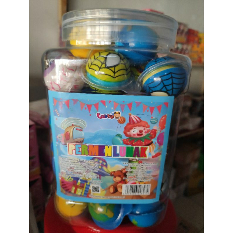 

permen lunak bola karakter