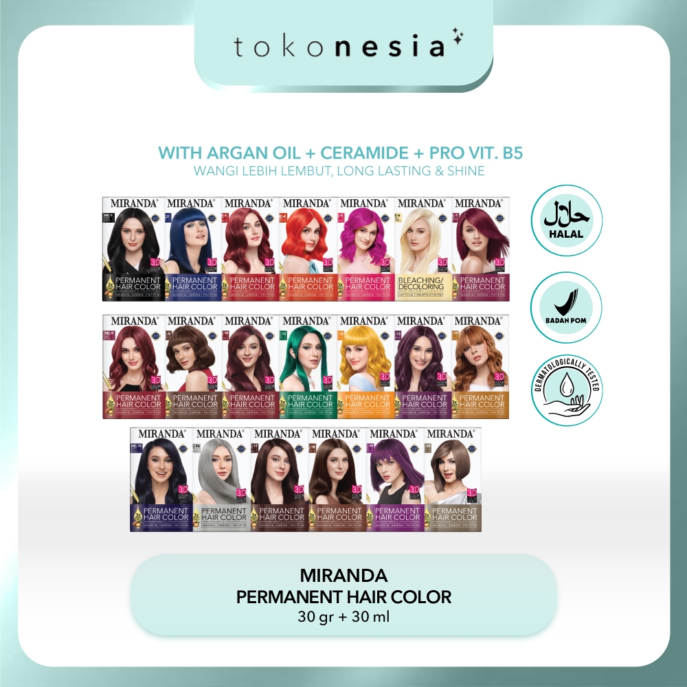 Miranda Hair Color ( Cat Rambut Permanen ) 30ml