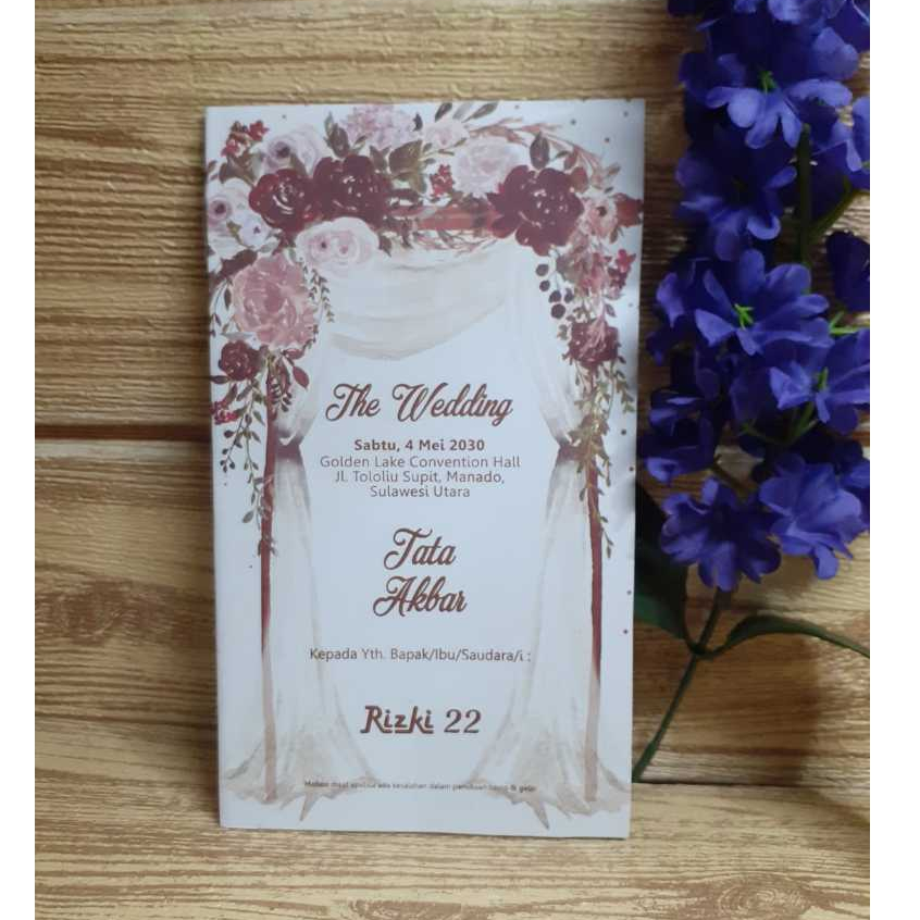 Cetak Undangan Blangko Rizki 22 Murah