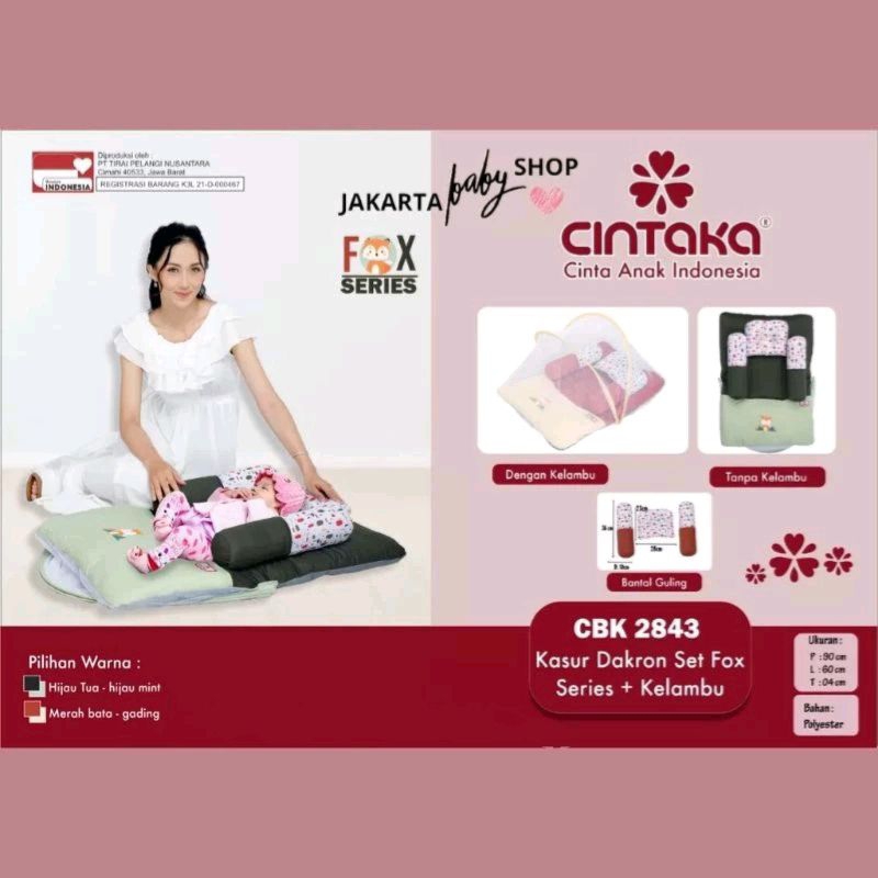 cintaka kasur dakron set Fox series + kelambu cbk 2843