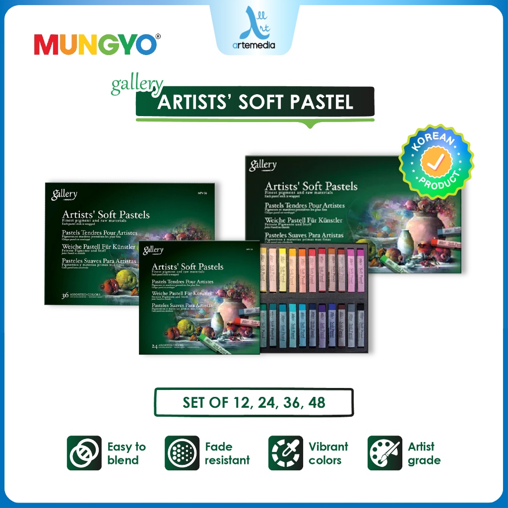 

Mungyo Gallery Artists Soft Pastel Set Crayon Krayon Lembut