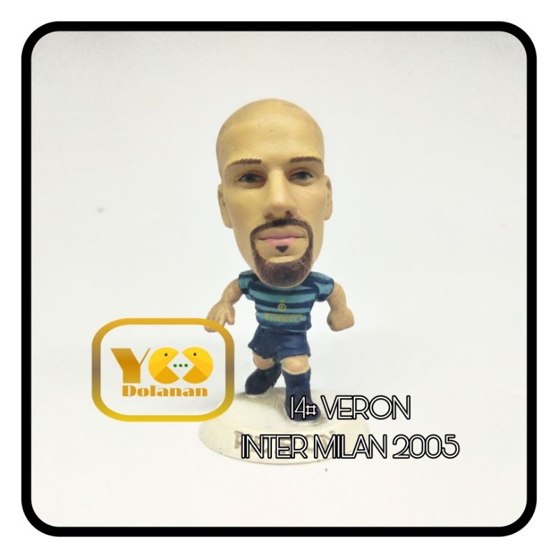 14# VERON - INTER MILAN 2005 CORINTHIAN MICROSTARS SOCCERSTARZ FIGURE PEMAIN BOLA