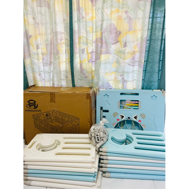 Hongzhuo baby fence / pagar bayi 12 pagar + 2 pintu