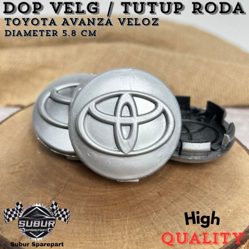 Dop Velg / Tutup Roda Toyota Avanza Veloz Rush Diameter 5.8 CM