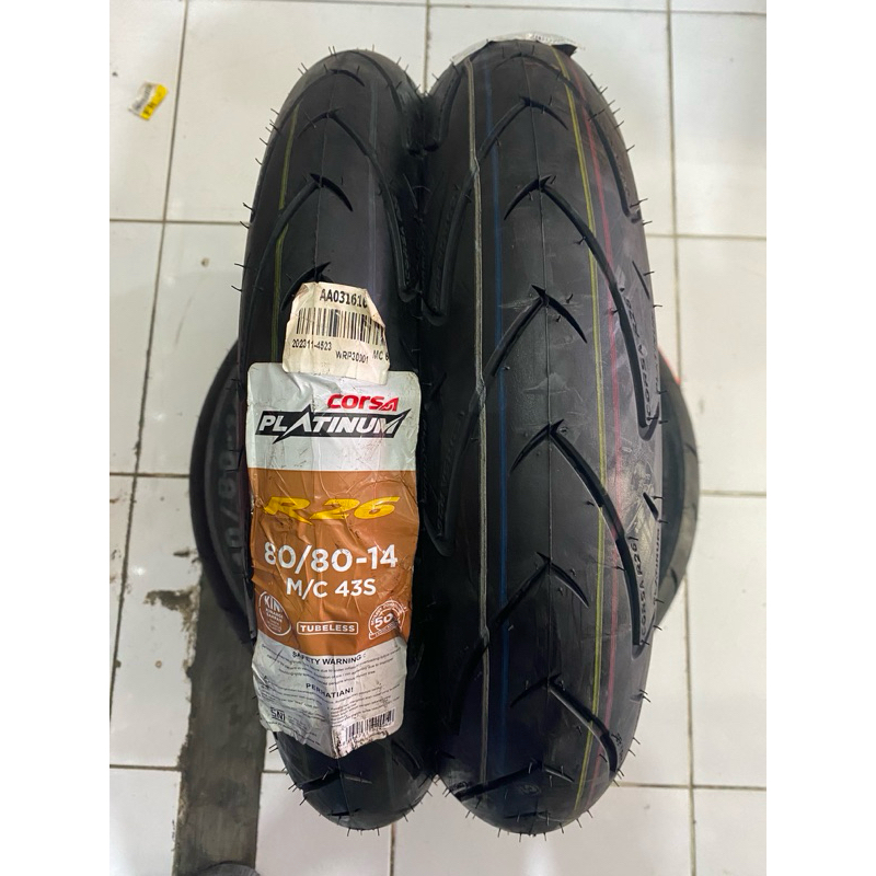 Ban CORSA Platinum R26 80/80-14(Tubeless)