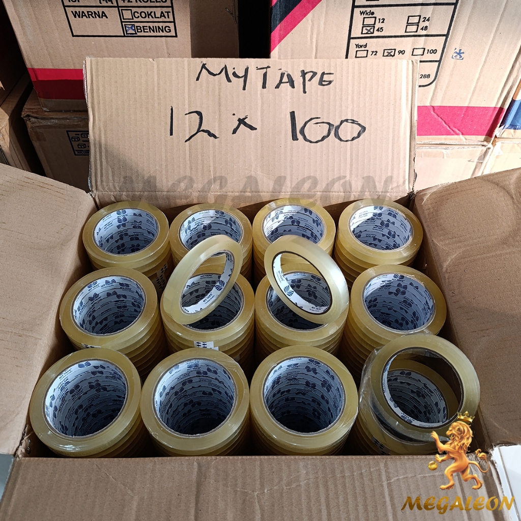 

Selotip Bening 12mm x 100 yard 45 MICRON TEBAL KUAT LENGKET++ (DUS)