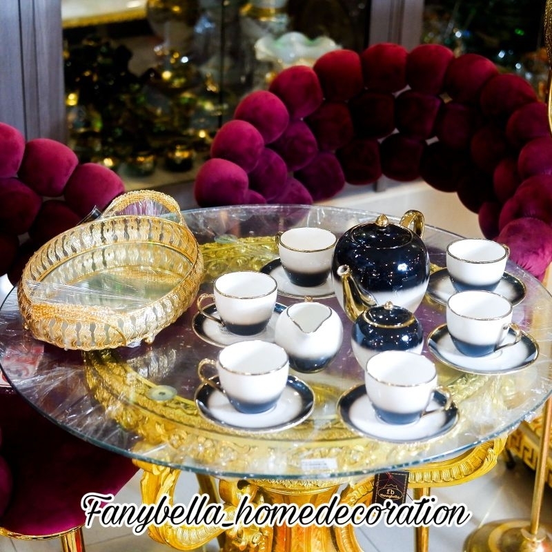 PROMO Satu Set Toples Baki Tea Set Baki Prasmanan Satu Set DEKORASI RUMAH IMPORT