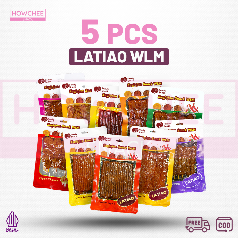 

Howcheesnack - [5 pcs] [HALAL] Latiao Spicy Vegetarian Tofu Snack | Makanan Ringan Tinggi Protein| Latiao Halal