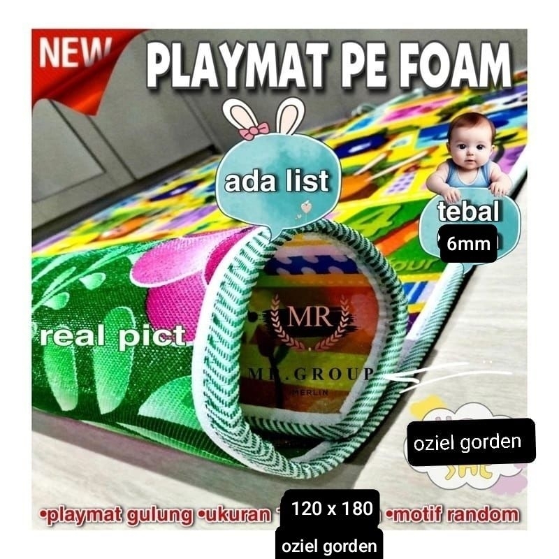 Tikar foam#Tikar spon bolak balik dgn 2posisi motif berbeda ukuran 120x180 Tebal 6mm