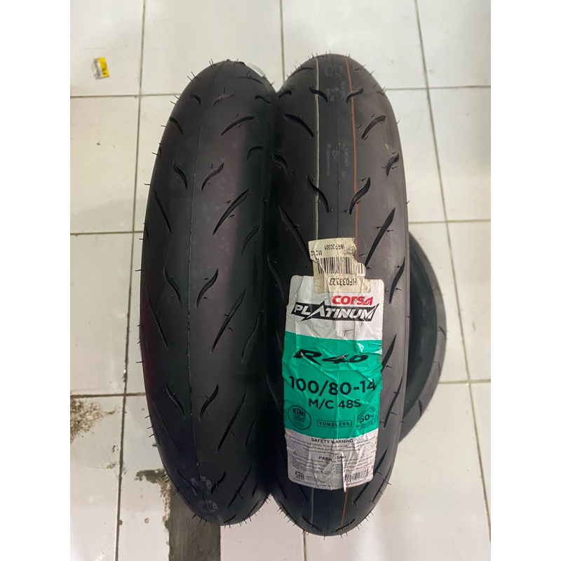 Ban CORSA Platinum R46 100/80-14(Tubeless)