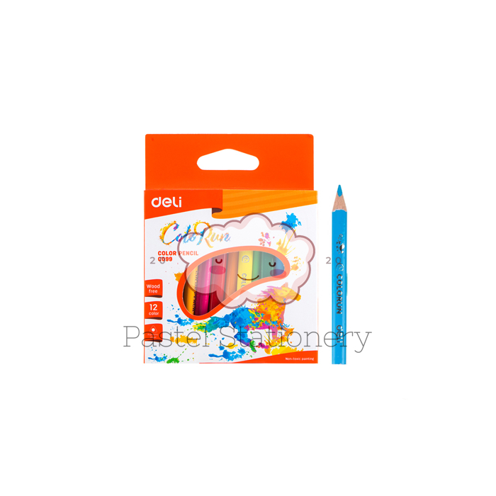 

Pensil Warna Deli 12 Warna - Mini Color Pencil Deli 12 Colors EC09900