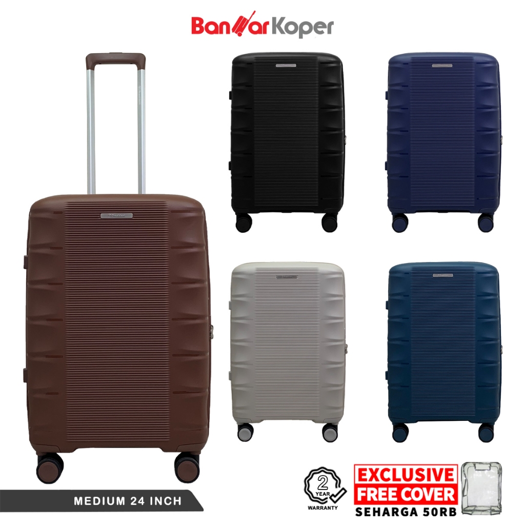 President 2325 Original Koper 24 Inch Hardcase PP Anti Pecah TSA Expandable