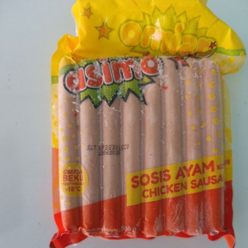 

Sosis ayam Asimo 500gr isi 16pcs termurah