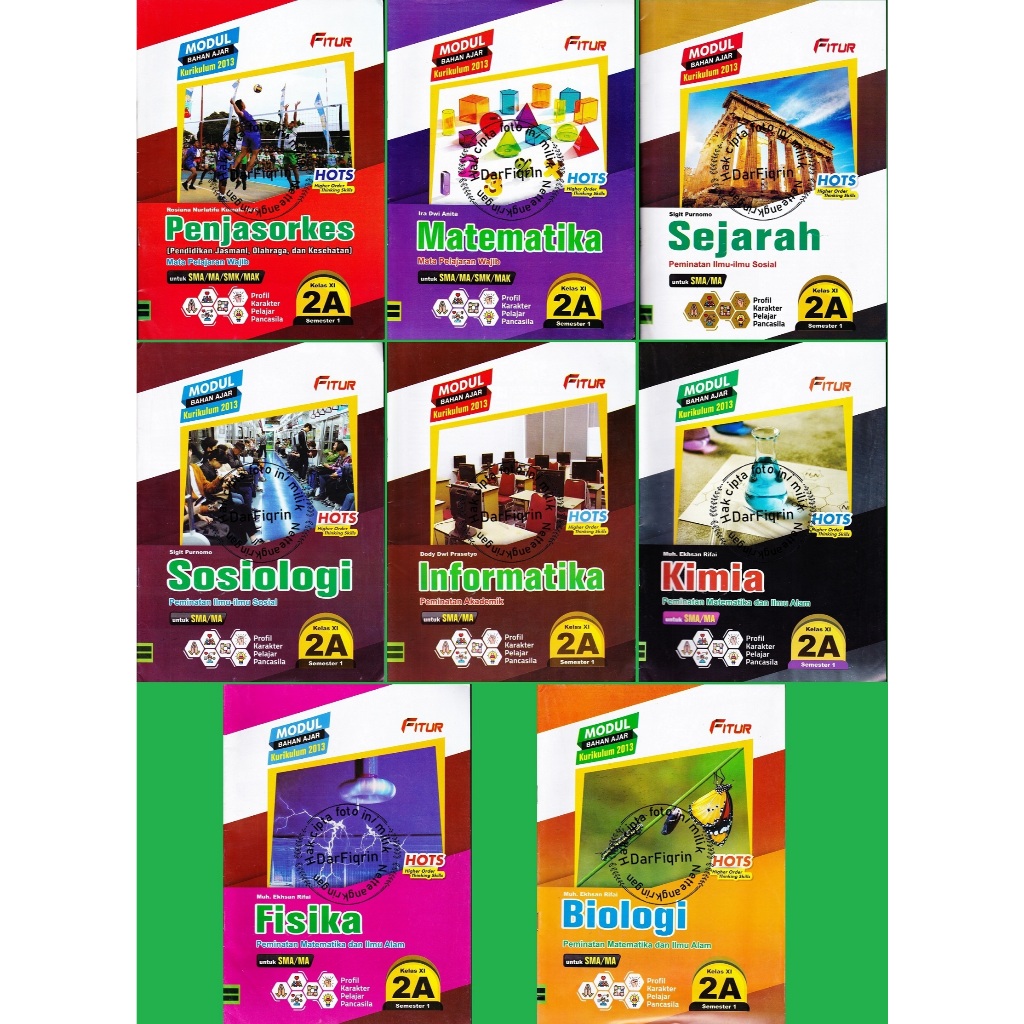 Jual cepat.  Paket LKS SMA MA 8 Mapel ( Biologi, Kimia, Fisika, Informatika, Sosiologi, Sejarah, PJO
