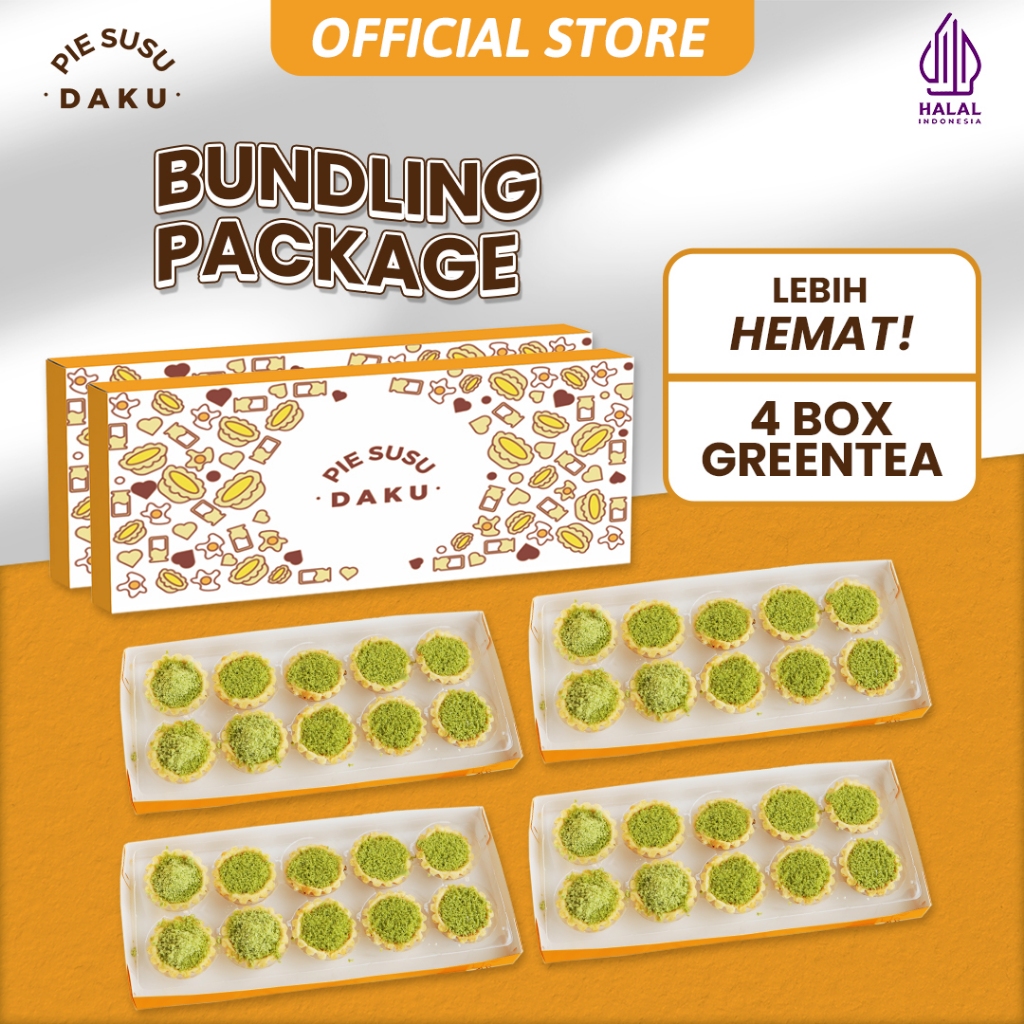 

4 BOX PIE SUSU GREENTEA - PROMO BUNDLING