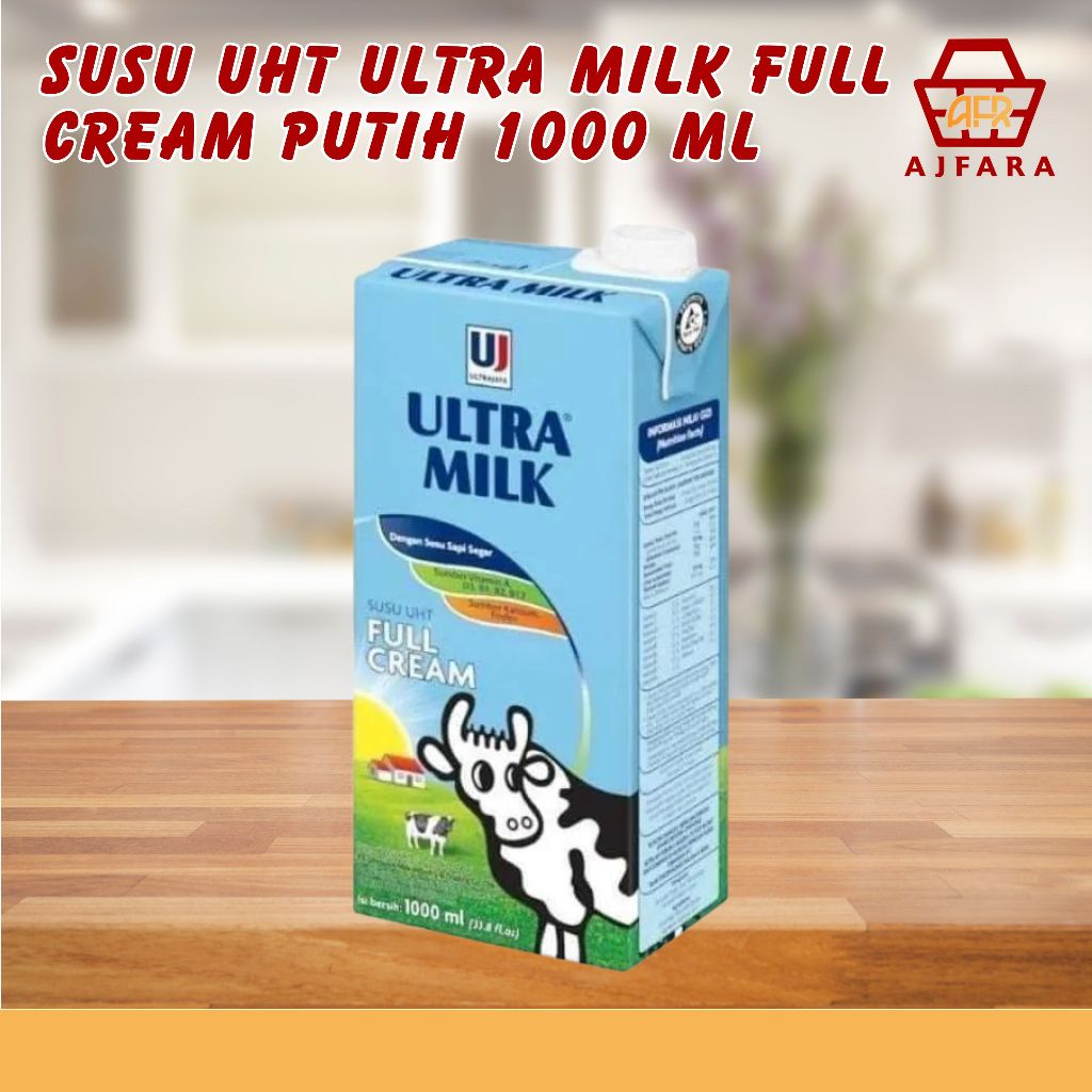 

Susu UHT Ultra Milk Full Cream Putih 1000 ml