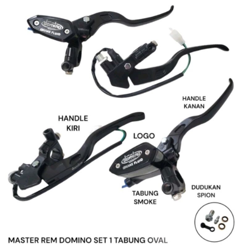 (BISA COD) MASTER REM DOMINO ORIGINAL TABUNG OVAL SATU SET UNIVERSAL SEMUA MOTOR